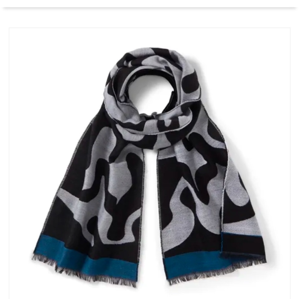 Egyptian Swirled Glass Unisex Oblong Jacquard Scarf